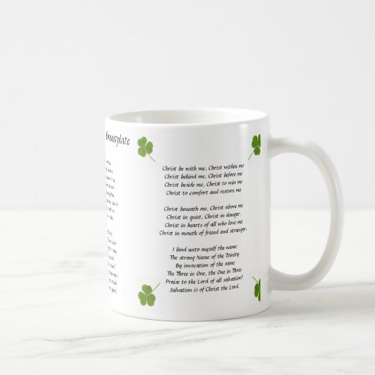 St Patrick Brustplatten-Tasse Tasse (Rechts)