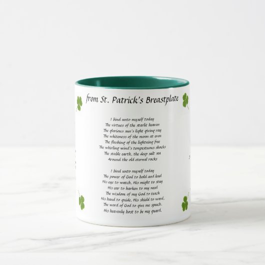 St Patrick Brustplatten-Tasse Tasse (Zentrum)
