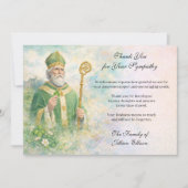 St. Patrick Catholic Irish Celtic Cross Condolence Dankeskarte (Vorderseite)