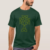 St. Patrick Celtic Cross | Trinity Knot & Quote T-Shirt (Vorderseite)
