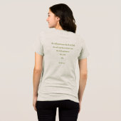 St. Patrick Celtic Cross | Trinity Knot & Quote Tri-Blend Shirt (Rückseite voll)