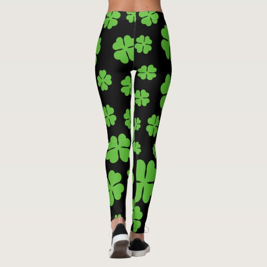 St. Patrick Clover Pattern Leggings (Rückseite)