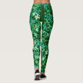 St. Patrick Clover Pattern Leggings (Rückseite)