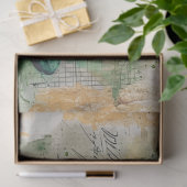 St. Patrick Coffee Kleeblatt Vibe Collage Harmony Seidenpapier (Geschenk)