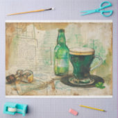 St Patrick Coffee Mocha Magic Irish Charms Seidenpapier (Basteln)