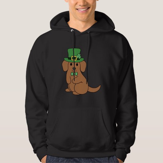 St Patrick Dackel Hoodie (Vorderseite)