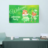 St. Patrick Dancing Leprechaun Begrüßungsbanner Banner (Messeveranstaltung)