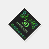 St Patrick Day Birthday Lasse Party Kleeblatt Serviette (Ecke)