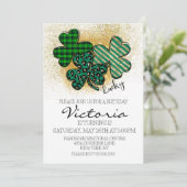 St Patrick Day Birthday Party Einladung (Stehend Vorderseite)