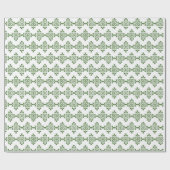 St Patrick Day Clovers Kleeblatts Irish Green Geschenkpapier (Flach)
