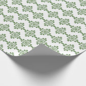 St Patrick Day Clovers Kleeblatts Irish Green Geschenkpapier (Ecke)