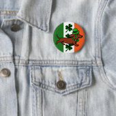 St. Patrick Day Dackel Cartoon 7 Button (Beispiel)