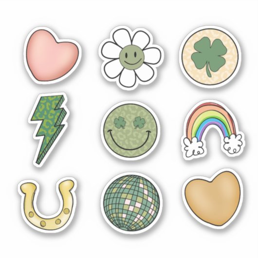 St. Patrick Day Fun Aufkleber (Vorderseite)