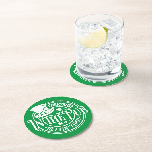 St Patrick Day - Funny Tipsy Tavern Untersetzer (Vor Ort)