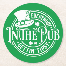 St Patrick Day - Funny Tipsy Tavern Untersetzer