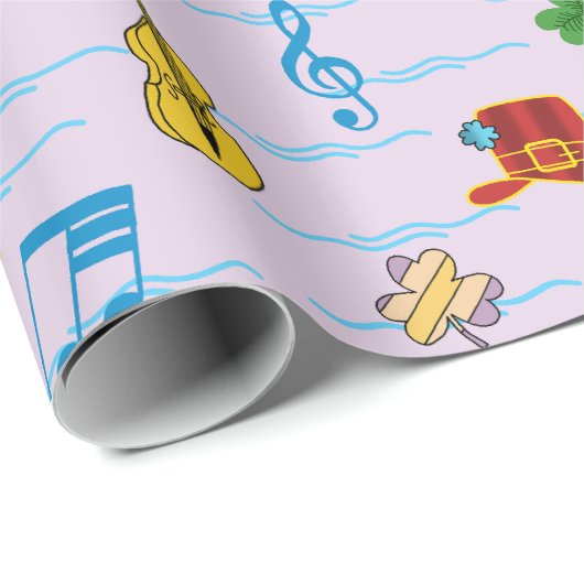 St. Patrick day Geschenkpapier (Rolleneckpunkt)