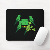 St Patrick Day Hat Birds Saint Paddys Kardinal Men Mousepad (Mit Mouse)