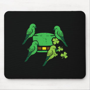 St Patrick Day Hat Birds Saint Paddys Kardinal Men Mousepad