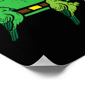 St Patrick Day Hat Birds Saint Paddys Kardinal Men Poster (Ecke)