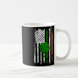 St Patrick Day Irish American Flag Retro Saint Pat Kaffeetasse