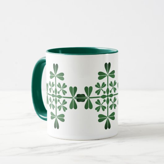 St. Patrick Day Irish Green Kleeblatts Tasse (Vorderseite Links)