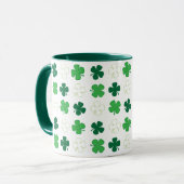 St. Patrick Day Irish Green Kleeblatts Tasse (Vorderseite Links)