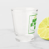 St Patrick Day Kleeblatt Green Beer Schnapsglas (Links)