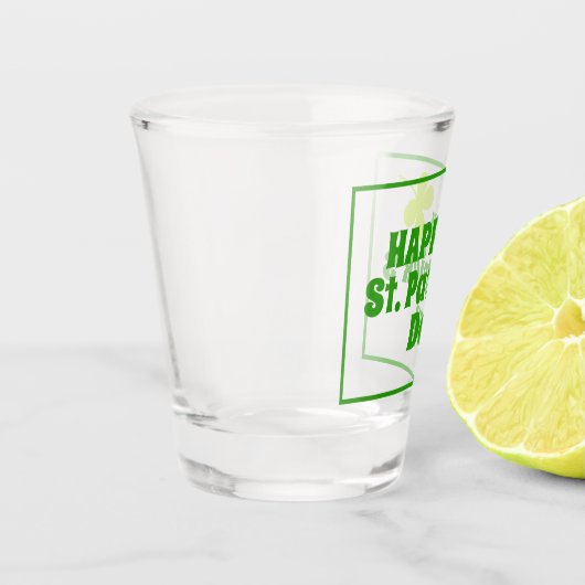 St Patrick Day Kleeblatt Green Beer Schnapsglas (Links)
