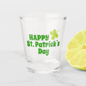St Patrick Day Kleeblatt Green Beer Schnapsglas (Vorderseite)