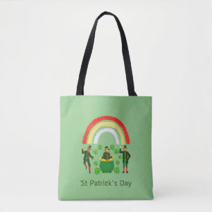 St Patrick' Day Kleeblatt Rainbow St Patrick's Day Tasche