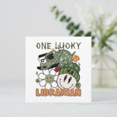 St. Patrick Day Lucky Librarian (Stehend Vorderseite)