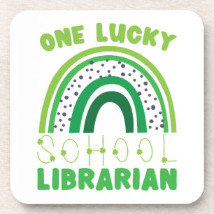 St. Patrick Day Lucky Librarian Getränkeuntersetzer