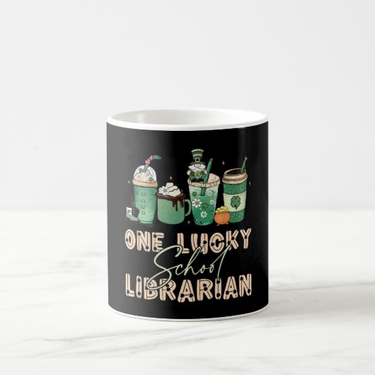 St. Patrick Day Lucky Librarian Kaffeetasse (Mittel)