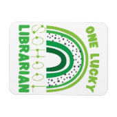 St. Patrick Day Lucky Librarian Magnet (Horizontal)