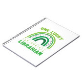 St. Patrick Day Lucky Librarian Notizblock (Linke Seite)