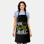 St Patrick Day Lucky Mama Schürze (Getragen)