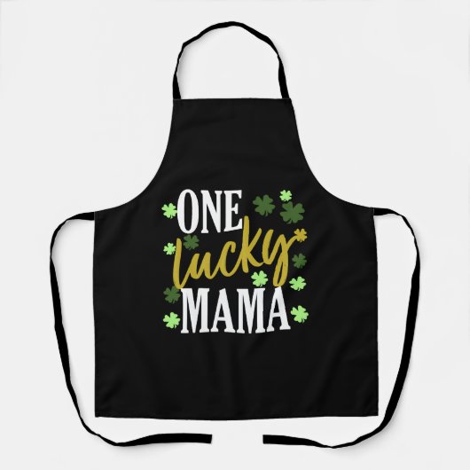 St Patrick Day Lucky Mama Schürze (Vorderseite)