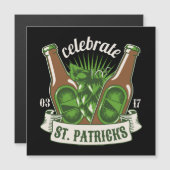 St. Patrick Day Magnetkarte (Vorne/Hinten)