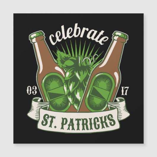 St. Patrick Day Magnetkarte (Vorderseite)