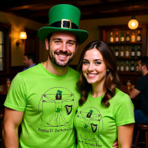 St. Patrick' Day mit irischem Vitruvianer