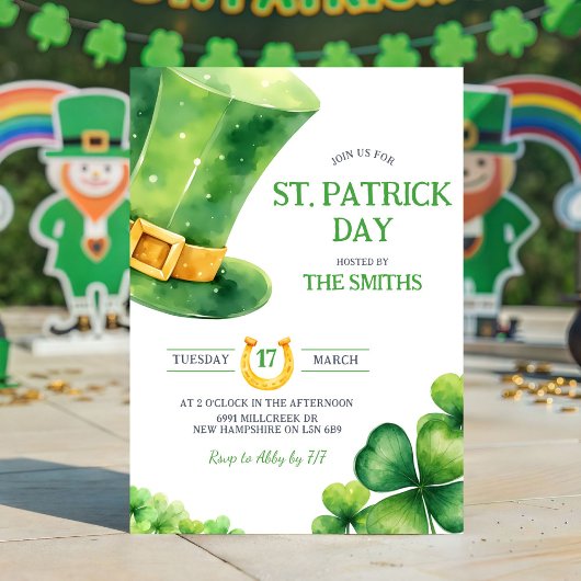 St. Patrick Day Party Einladung