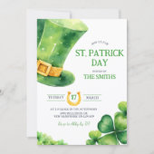 St. Patrick Day Party Einladung (Vorderseite)