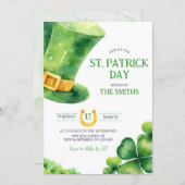 St. Patrick Day Party Invitation Einladung (Vorne/Hinten)