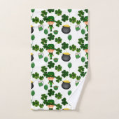 St. Patrick Day Pattern Badhandtuch Set (Handtuch)