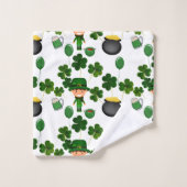 St. Patrick Day Pattern Badhandtuch Set (Waschlappen)