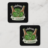 St. Patrick Day Quadratische Visitenkarte (Vorne/Hinten)