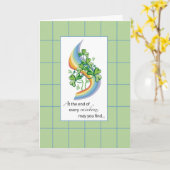 St. Patrick-Day Rainbow Karte (Gelbe Blume)