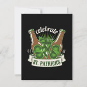 St. Patrick Day RSVP Karte (Vorderseite)
