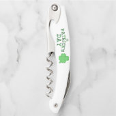 St. Patrick Day Text and Clover Kellnermesser (Vorderseite)