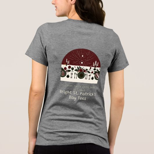 ST.PATRICK DAY Tri-Blend SHIRT (Rückseite)